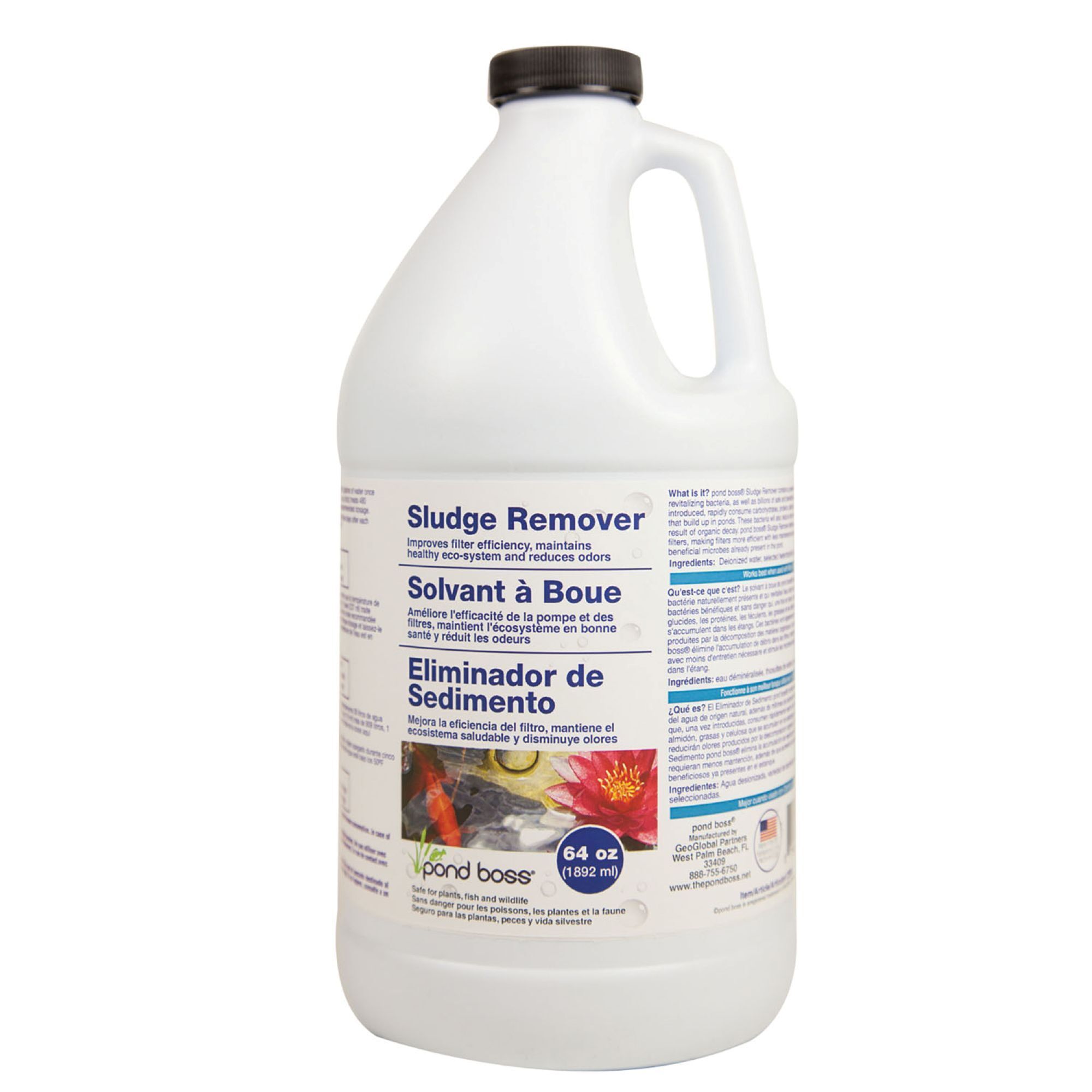 Pond Boss Sludge Remover — 64 Oz., Treats Up to 3,840 Gallons, Model# 54215